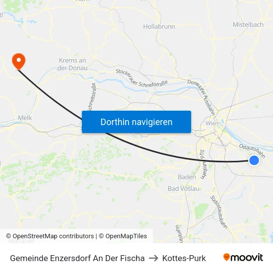 Gemeinde Enzersdorf An Der Fischa to Kottes-Purk map