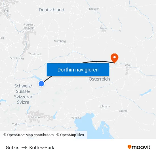 Götzis to Kottes-Purk map