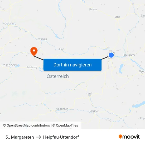 5., Margareten to Helpfau-Uttendorf map