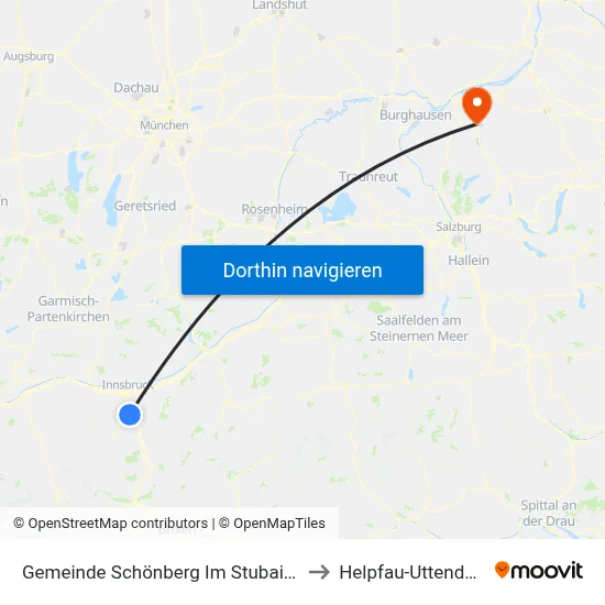 Gemeinde Schönberg Im Stubaital to Helpfau-Uttendorf map