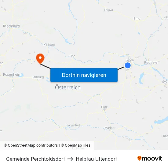Gemeinde Perchtoldsdorf to Helpfau-Uttendorf map