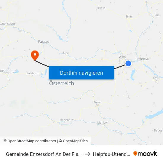 Gemeinde Enzersdorf An Der Fischa to Helpfau-Uttendorf map