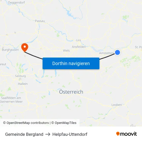 Gemeinde Bergland to Helpfau-Uttendorf map