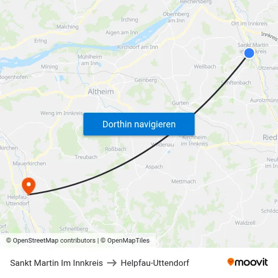 Sankt Martin Im Innkreis to Helpfau-Uttendorf map