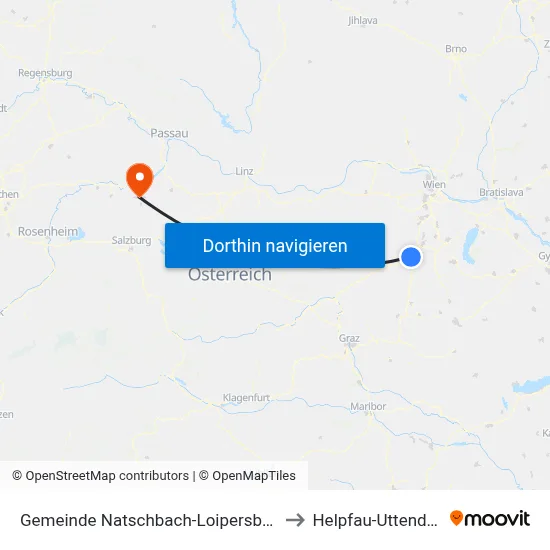 Gemeinde Natschbach-Loipersbach to Helpfau-Uttendorf map