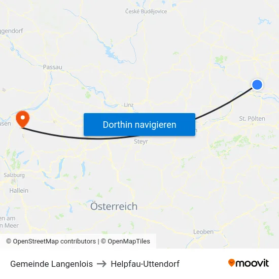 Gemeinde Langenlois to Helpfau-Uttendorf map