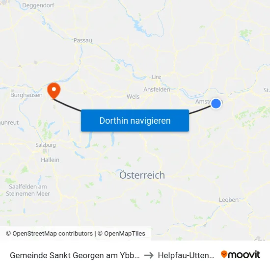 Gemeinde Sankt Georgen am Ybbsfelde to Helpfau-Uttendorf map