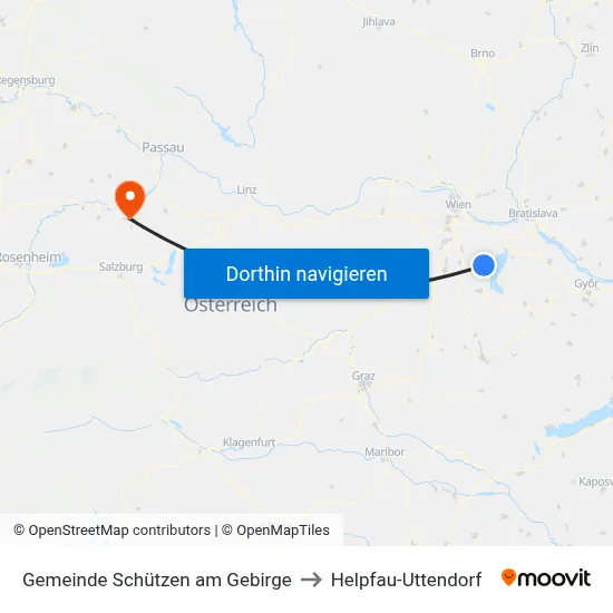 Gemeinde Schützen am Gebirge to Helpfau-Uttendorf map