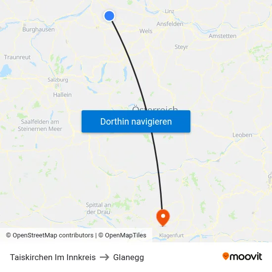 Taiskirchen Im Innkreis to Glanegg map