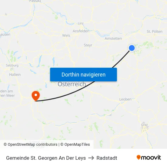 Gemeinde St. Georgen An Der Leys to Radstadt map