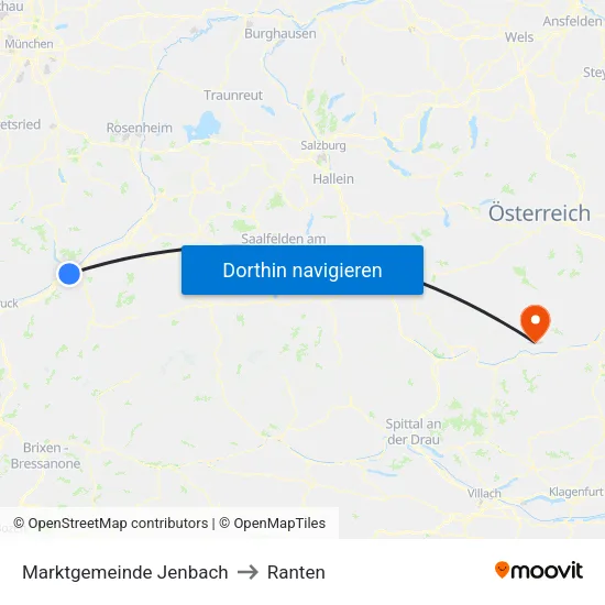 Marktgemeinde Jenbach to Ranten map