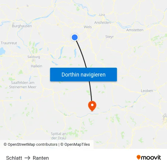 Schlatt to Ranten map