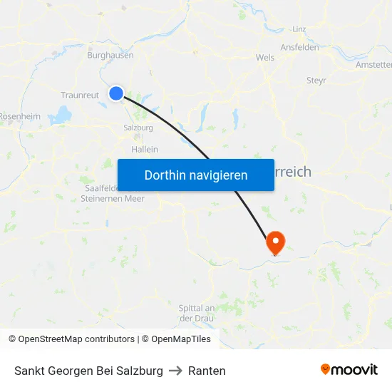Sankt Georgen Bei Salzburg to Ranten map