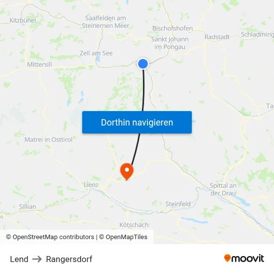 Lend to Rangersdorf map