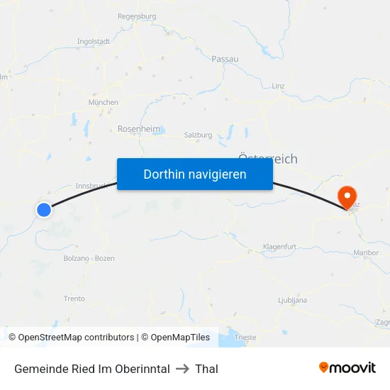 Gemeinde Ried Im Oberinntal to Thal map