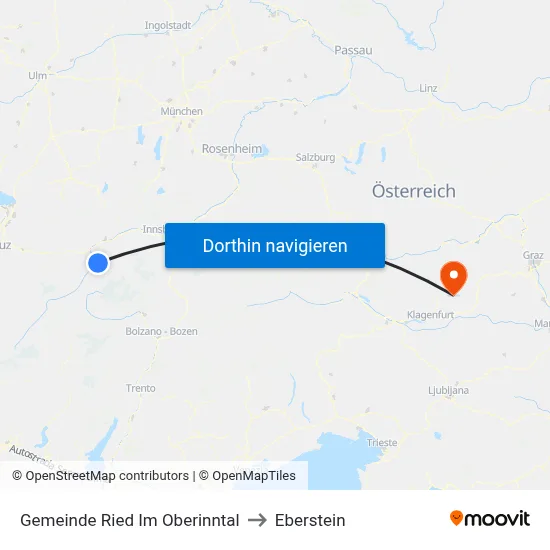 Gemeinde Ried Im Oberinntal to Eberstein map
