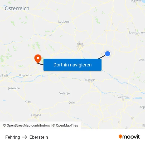 Fehring to Eberstein map