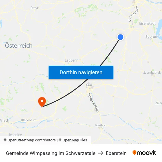 Gemeinde Wimpassing Im Schwarzatale to Eberstein map