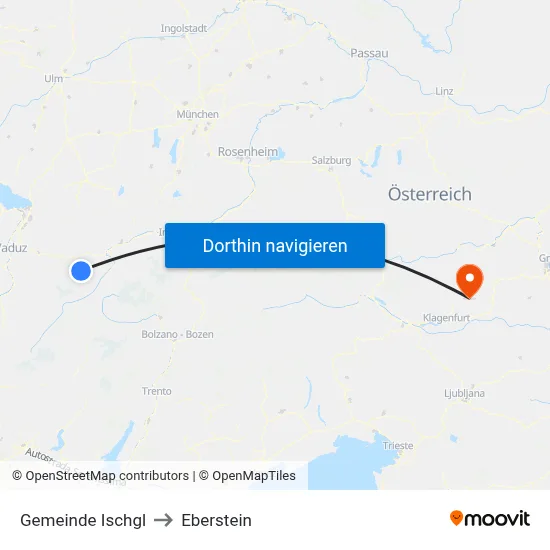 Gemeinde Ischgl to Eberstein map