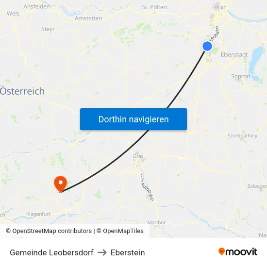 Gemeinde Leobersdorf to Eberstein map