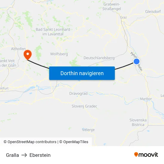Gralla to Eberstein map