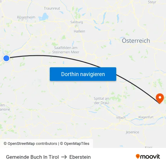 Gemeinde Buch In Tirol to Eberstein map