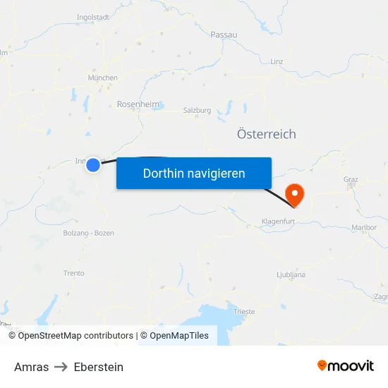 Amras to Eberstein map