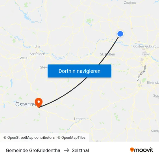 Gemeinde Großriedenthal to Selzthal map