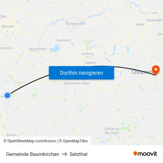 Gemeinde Baumkirchen to Selzthal map