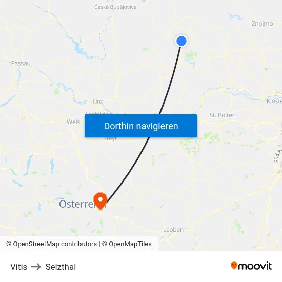 Vitis to Selzthal map