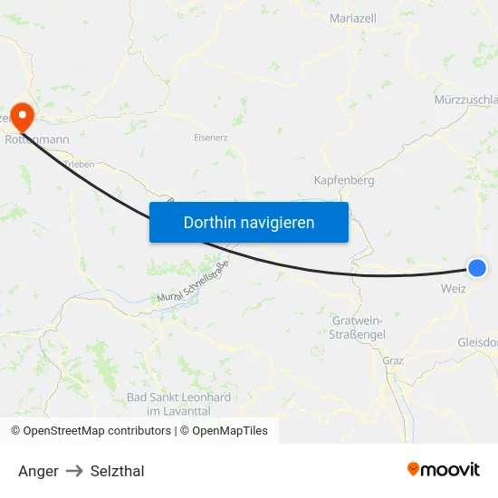 Anger to Selzthal map