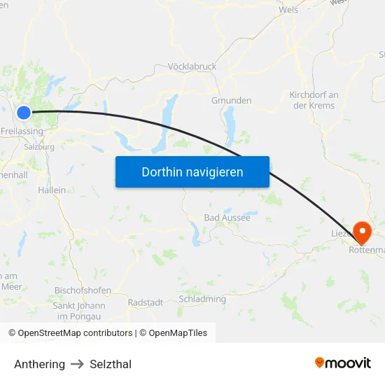 Anthering to Selzthal map