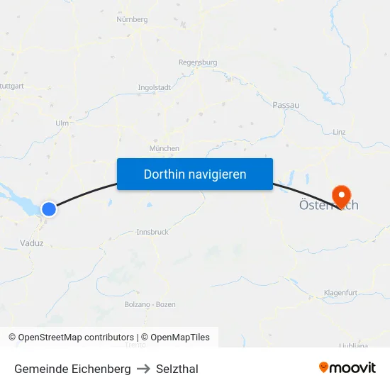 Gemeinde Eichenberg to Selzthal map