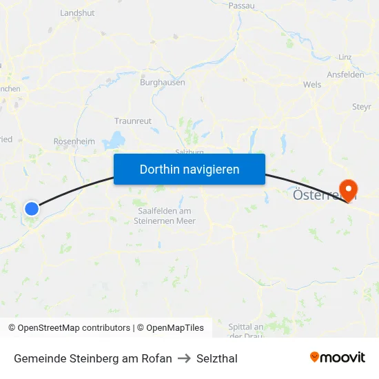Gemeinde Steinberg am Rofan to Selzthal map