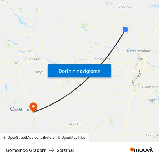 Gemeinde Grabern to Selzthal map