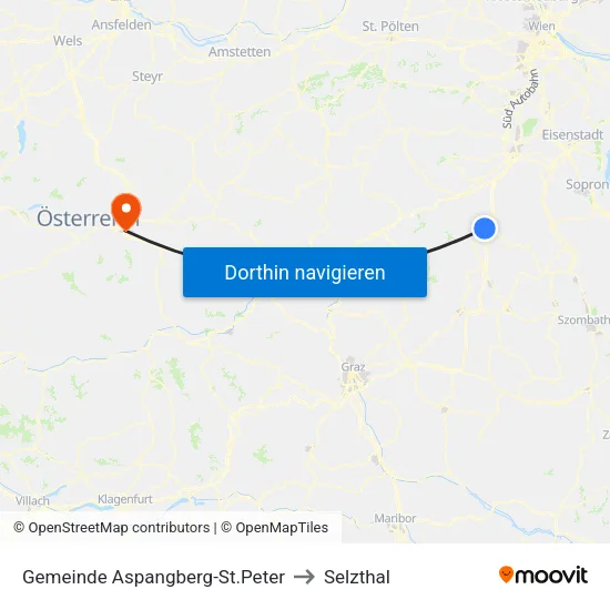 Gemeinde Aspangberg-St.Peter to Selzthal map