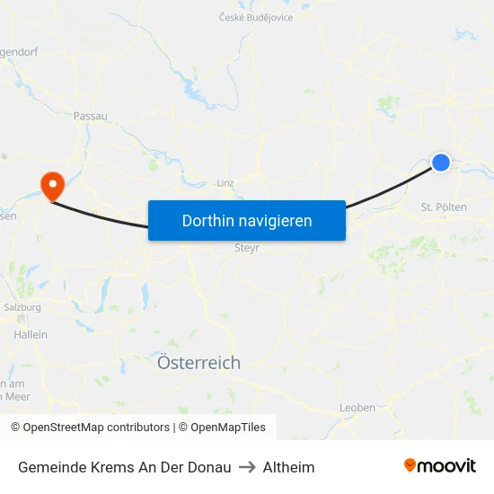 Gemeinde Krems An Der Donau to Altheim map