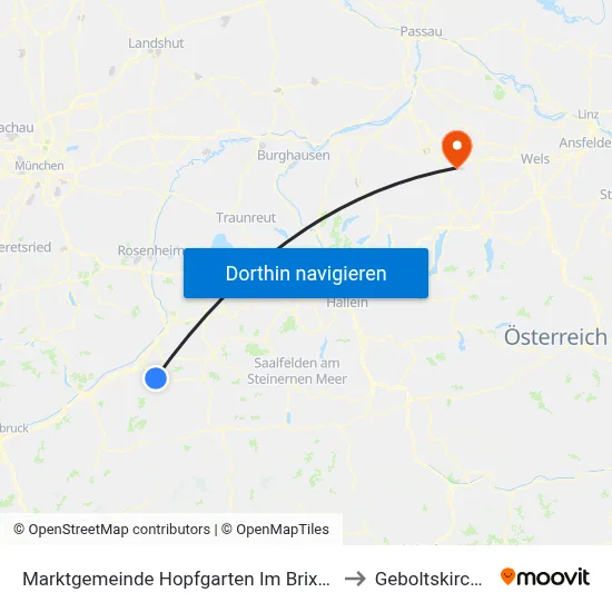 Marktgemeinde Hopfgarten Im Brixental to Geboltskirchen map