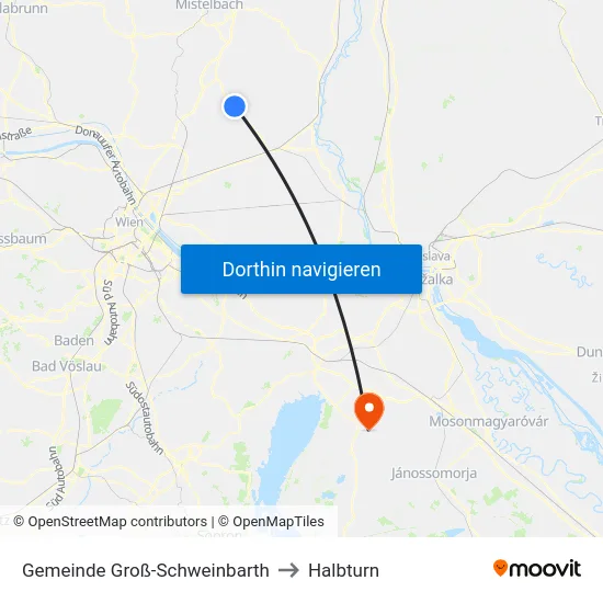 Gemeinde Groß-Schweinbarth to Halbturn map