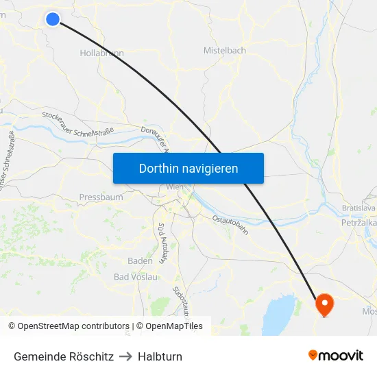 Gemeinde Röschitz to Halbturn map