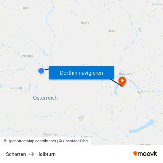 Scharten to Halbturn map