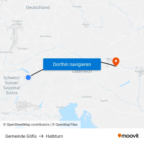 Gemeinde Göfis to Halbturn map