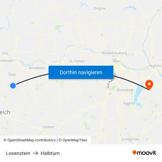 Losenstein to Halbturn map