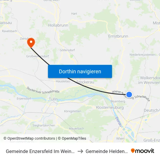 Gemeinde Enzersfeld Im Weinviertel to Gemeinde Heldenberg map