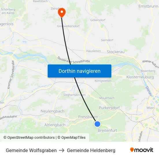 Gemeinde Wolfsgraben to Gemeinde Heldenberg map