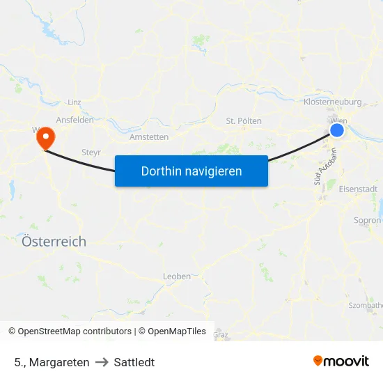 5., Margareten to Sattledt map