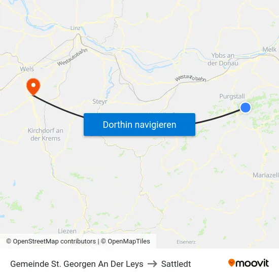 Gemeinde St. Georgen An Der Leys to Sattledt map