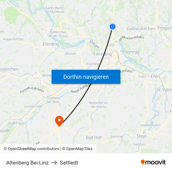 Altenberg Bei Linz to Sattledt map