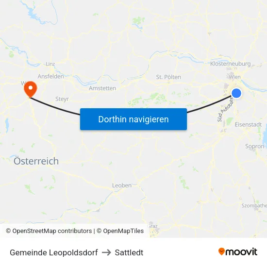 Gemeinde Leopoldsdorf to Sattledt map