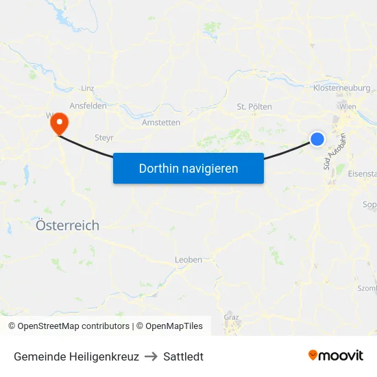 Gemeinde Heiligenkreuz to Sattledt map